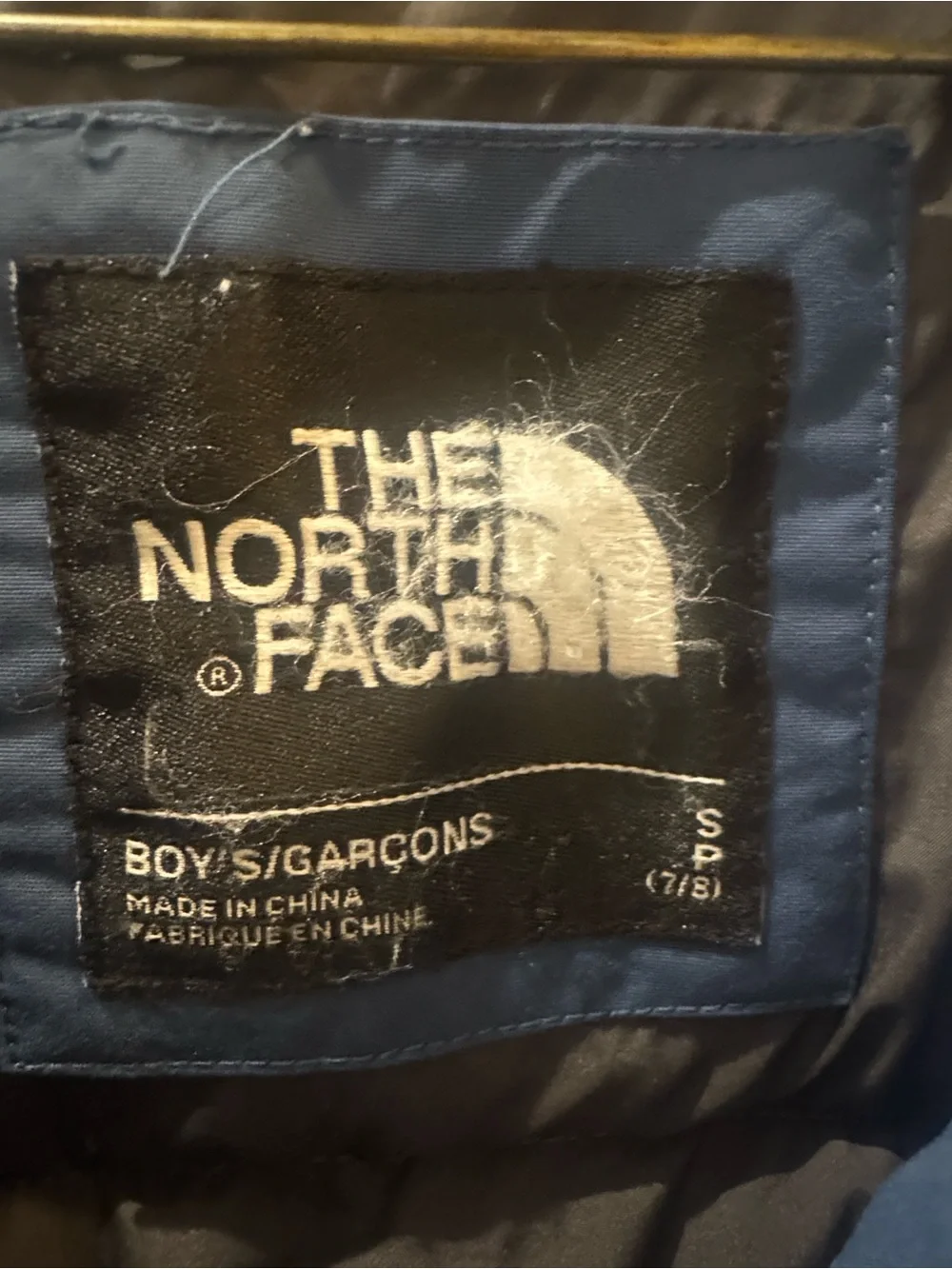 The North Face Boys Navy Blue and Black Insulated‎ Parka